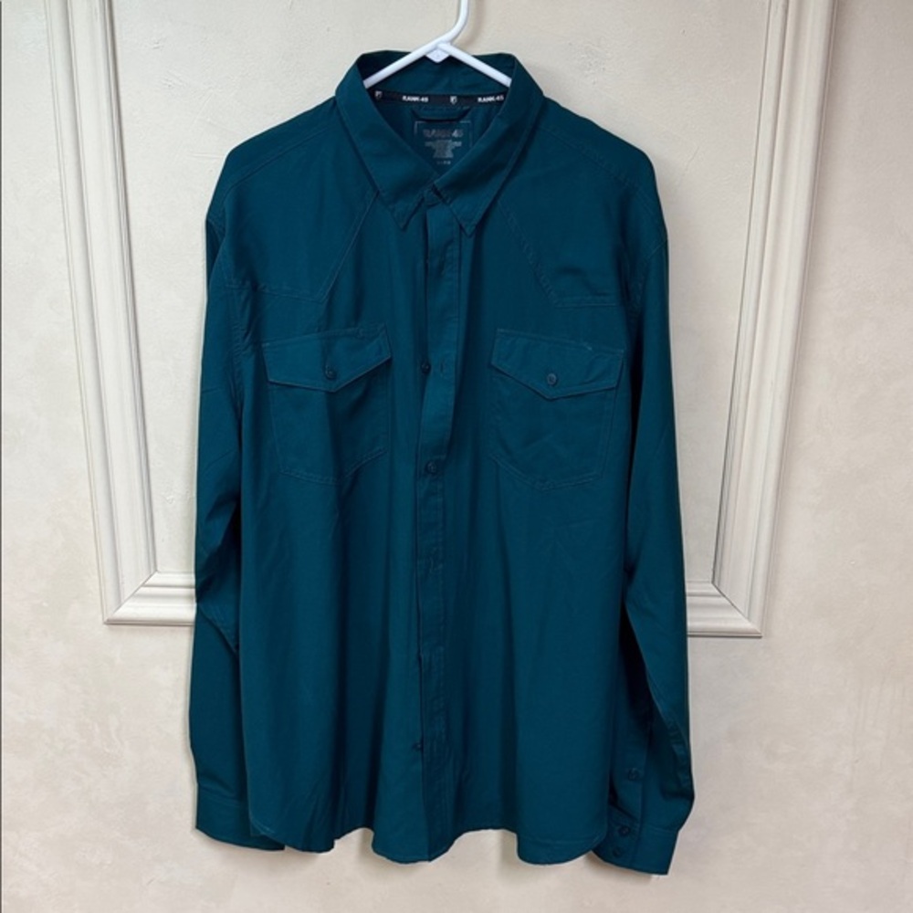New! Rank 45 ROUGHIE PERFORMANCE LONG SLEEVE BUTTON-DOWN SHIRT